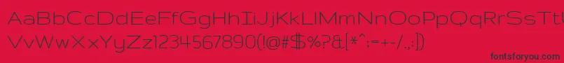 GruppoRegular Font – Black Fonts on Red Background