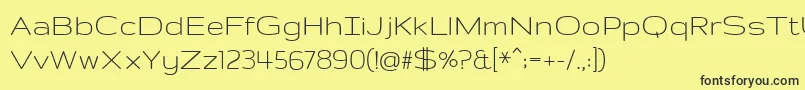 GruppoRegular Font – Black Fonts on Yellow Background