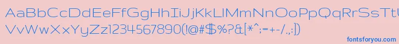 GruppoRegular Font – Blue Fonts on Pink Background