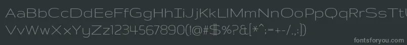 GruppoRegular Font – Gray Fonts on Black Background