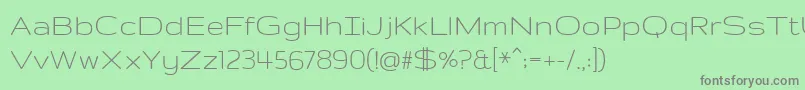 GruppoRegular Font – Gray Fonts on Green Background