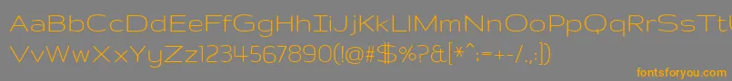 GruppoRegular Font – Orange Fonts on Gray Background