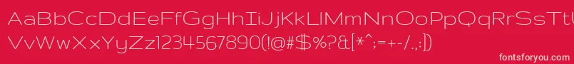 GruppoRegular Font – Pink Fonts on Red Background