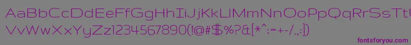GruppoRegular Font – Purple Fonts on Gray Background
