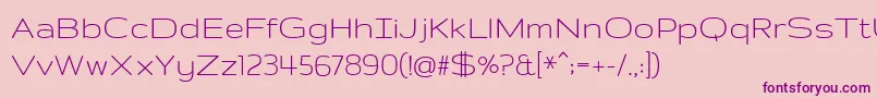 GruppoRegular Font – Purple Fonts on Pink Background