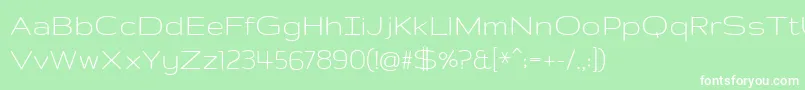 GruppoRegular Font – White Fonts on Green Background