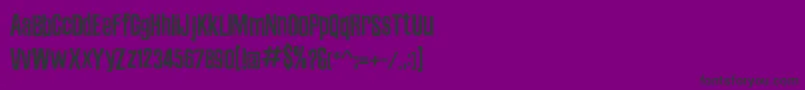 フォントZubajdaDt – 紫の背景に黒い文字