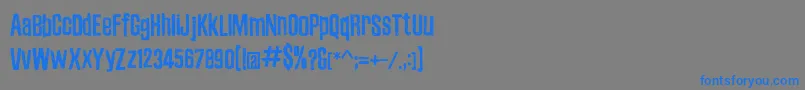 ZubajdaDt-Schriftart – Blaue Schriften auf grauem Hintergrund