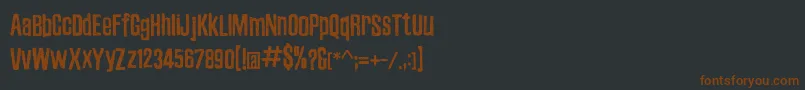 ZubajdaDt Font – Brown Fonts on Black Background