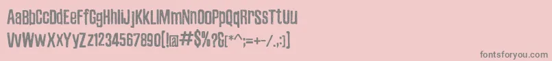 ZubajdaDt Font – Gray Fonts on Pink Background