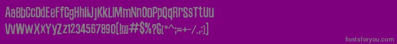 ZubajdaDt Font – Gray Fonts on Purple Background