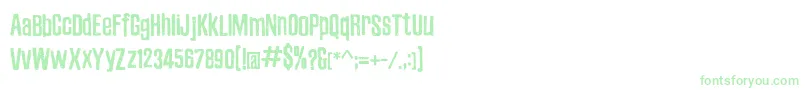 ZubajdaDt Font – Green Fonts on White Background