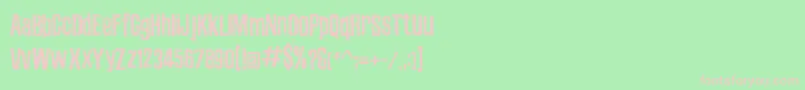ZubajdaDt Font – Pink Fonts on Green Background