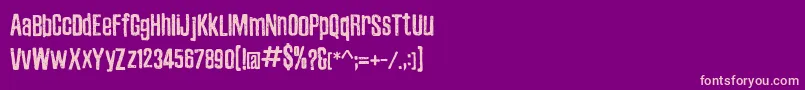 ZubajdaDt Font – Pink Fonts on Purple Background