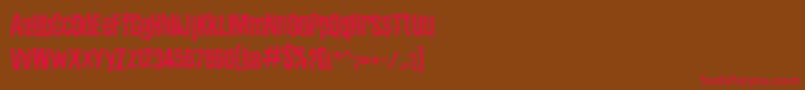 ZubajdaDt Font – Red Fonts on Brown Background