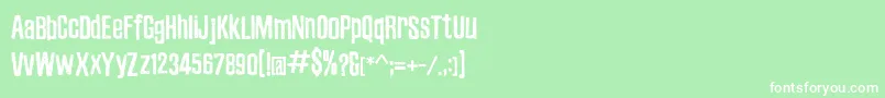 ZubajdaDt Font – White Fonts on Green Background