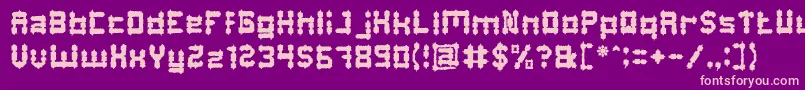 Barbarian Font – Pink Fonts on Purple Background