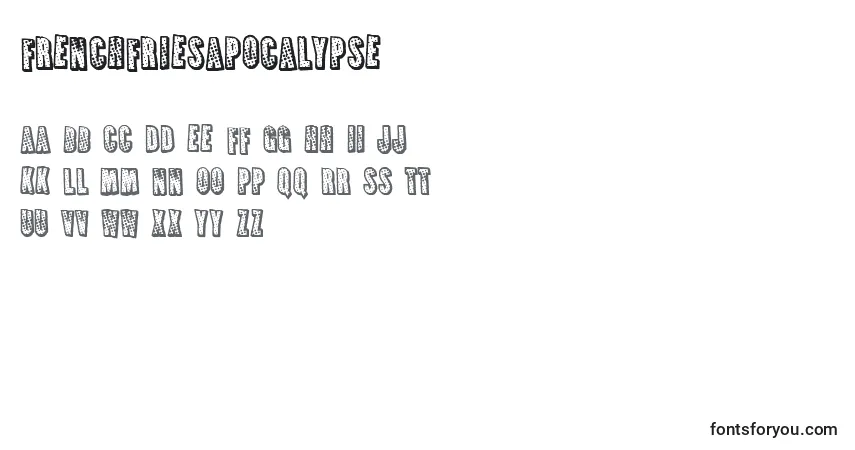 FrenchFriesApocalypse Font – alphabet, numbers, special characters