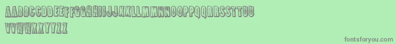 FrenchFriesApocalypse Font – Gray Fonts on Green Background