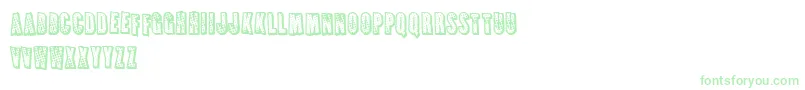 FrenchFriesApocalypse Font – Green Fonts on White Background