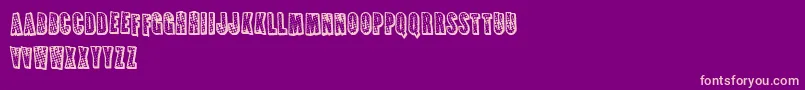 FrenchFriesApocalypse Font – Pink Fonts on Purple Background