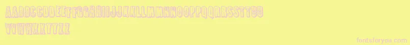 FrenchFriesApocalypse Font – Pink Fonts on Yellow Background