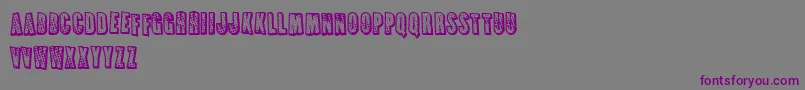 FrenchFriesApocalypse Font – Purple Fonts on Gray Background