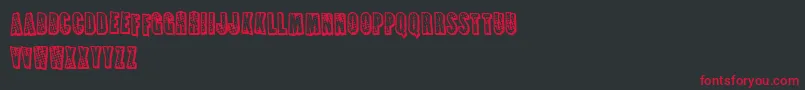 FrenchFriesApocalypse Font – Red Fonts on Black Background