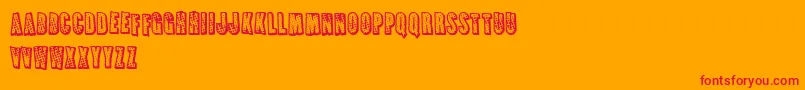 FrenchFriesApocalypse Font – Red Fonts on Orange Background