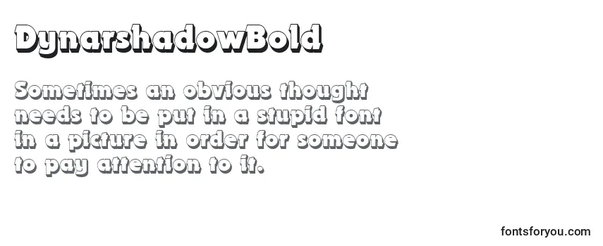 DynarshadowBold フォントのレビュー