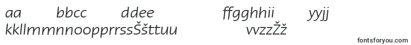 fuente LinotypeErgoItalic – fuentes lituanas