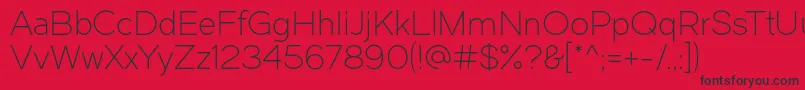 Dual300 Font – Black Fonts on Red Background