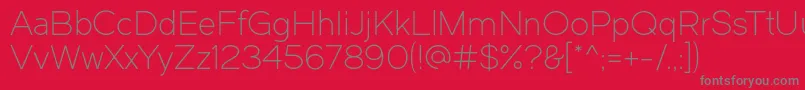 Dual300 Font – Gray Fonts on Red Background