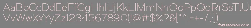 Dual300 Font – Pink Fonts on Gray Background