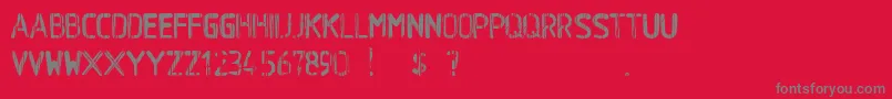 BaWetPaint Font – Gray Fonts on Red Background