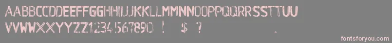 Шрифт BaWetPaint – розовые шрифты на сером фоне