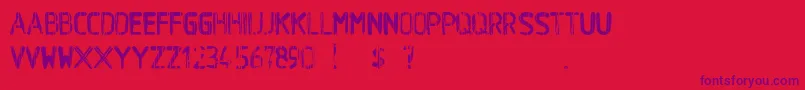 BaWetPaint Font – Purple Fonts on Red Background