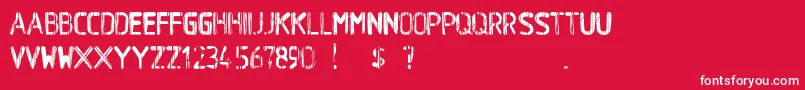 BaWetPaint Font – White Fonts on Red Background