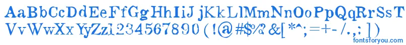 Шрифт Lobato – синие шрифты