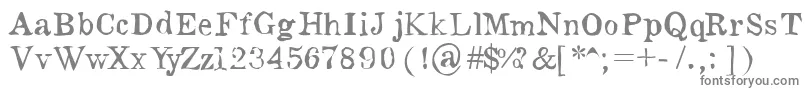 Lobato-fontti – harmaat kirjasimet valkoisella taustalla