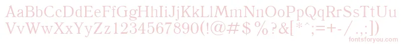 QuantantiquacttRegular Font – Pink Fonts on White Background
