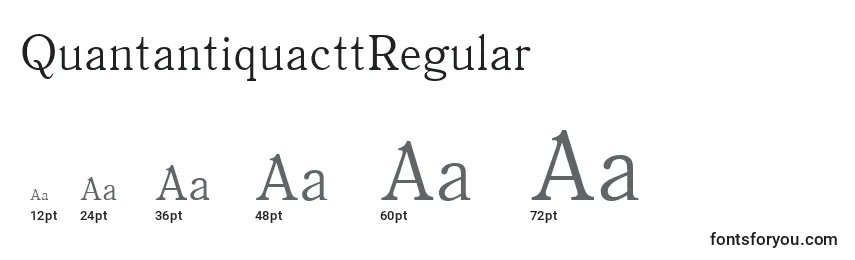 Размеры шрифта QuantantiquacttRegular