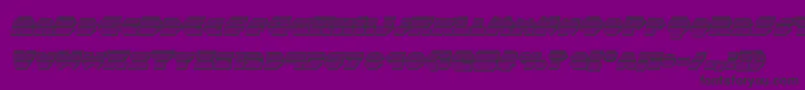 Balastaragchromeital Font – Black Fonts on Purple Background