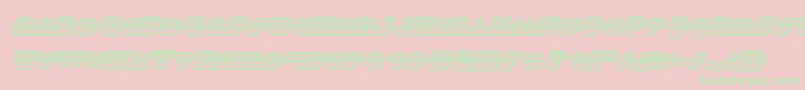 fuente Balastaragchromeital – Fuentes Verdes Sobre Fondo Rosa