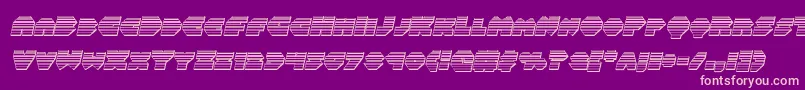 Police Balastaragchromeital – polices roses sur fond violet