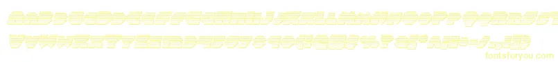 Balastaragchromeital-Schriftart – Gelbe Schriften