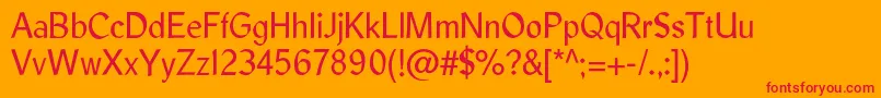 LibrisadfstdRegular Font – Red Fonts on Orange Background