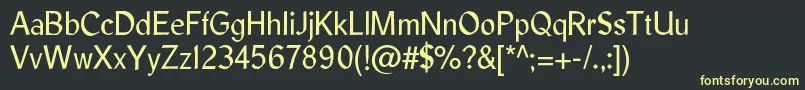LibrisadfstdRegular Font – Yellow Fonts on Black Background