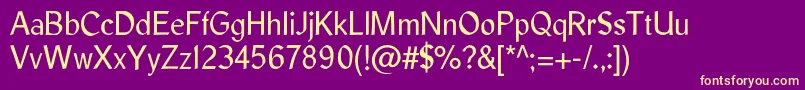 LibrisadfstdRegular Font – Yellow Fonts on Purple Background