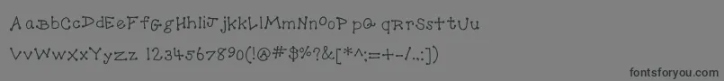 DotToDot Font – Black Fonts on Gray Background